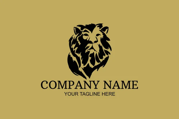 Лев Компанія Логотип Векторні Ілюстрації Підходить Бізнес Компанії Сучасної Компанії — стоковий вектор