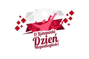 Çeviri: 11 Kasım, Bağımsızlık Günü. Polonya 'nın Bağımsızlık Günü' nüz kutlu olsun. Tebrik kartı, poster ve afiş için uygun.