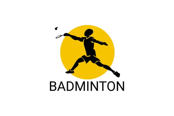 Badminton Spor Vektör Çizgisi Simgesi Spor Pictogram Vektör Illüstrasyonu — Stok Vektör