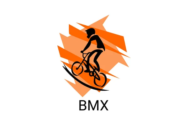 stock vector bicycle motocross or BMX sport vector line icon. sport pictogram, vector illustration.