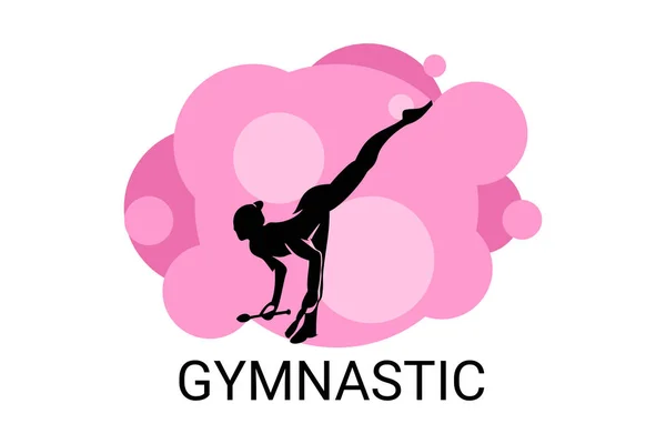 stock vector gymnastic sport vector line icon. practice gymnastic. sport pictogram, vector illustration.