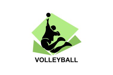 volleyball sport vector line icon. an athlete playing volleyball. sport pictogram, vector illustration.