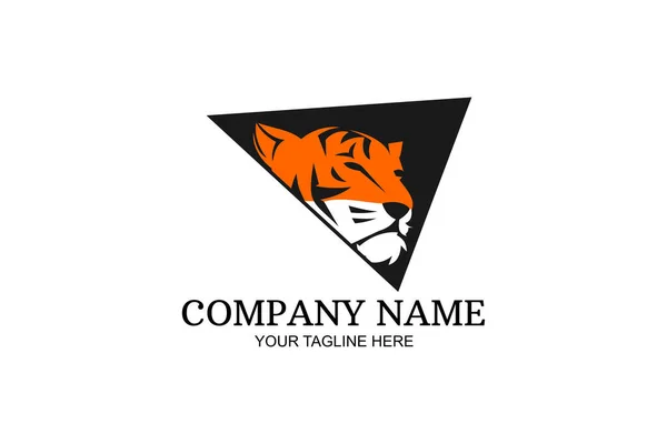 stock vector Tiger head logo vector illustration.Suitable for business company, modern company, etc.