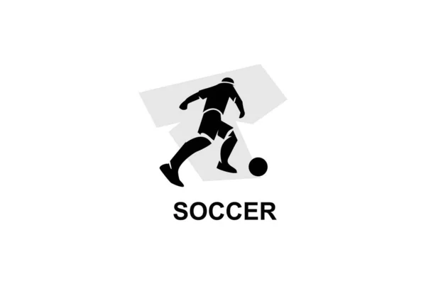 足球或足球运动矢量线图标 运动员 踢足球 体育象形文字说明 — 图库矢量图片