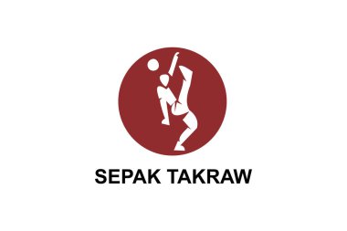 Sepak takunyalı voleybol, badminton kortunu andıran bir sahada rattan bir topla oynanan bir takım sporudur. spor resimleme.