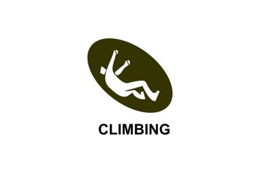 Sport Climbing spor vektör çizgisi simgesi. Tırmanış. spor pictogram, vektör illüstrasyonu.