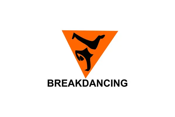 breakdancing vector line icon. dance, practice breakdancing stance. sport dance pictogram illustration.