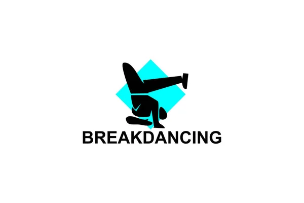 Breakdancing Vector Line Icon Dance Practice Breakdancing Stance Sport Dance — Stock Vector