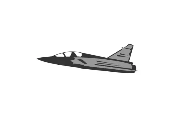 Ilustracja Wektora Francuskiej Zimnej Wojny Prosta Ikona Samolotu Sprzęt Wojskowy — Wektor stockowy