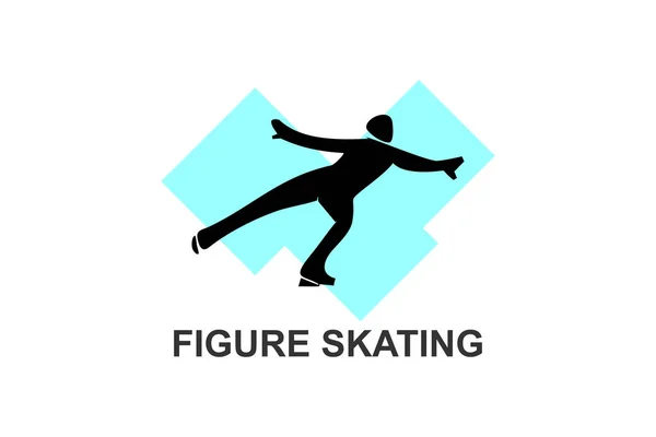 Figure skating vector line icon. dance, practice Figure skating. sport dance pictogram illustration.