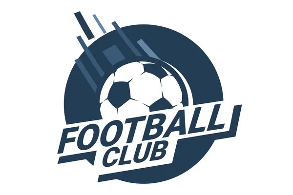 Klub Sepak Bola Logo Atau Klub Sepak Bola Menandatangani Badge Stok Ilustrasi Bebas Royalti