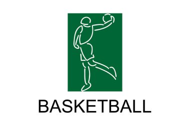Basketbol sporu vektör çizgisi ikonu. spor pictogram, vektör illüstrasyonu.