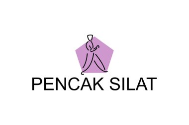 pencak silat sport vector line icon. sportsman, fighting stance. sport pictogram illustration. clipart