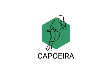 Capoeira fighting dance sport vector line icon. Capoeira fighting stance. sport pictogram, vector illustration.