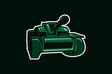 2. Dünya Savaşı Alman hafif tank yok edici vektör çizimi