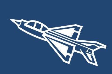 simple Russian fighter jet icon vector illustration