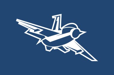 simple Russian fighter jet icon vector illustration