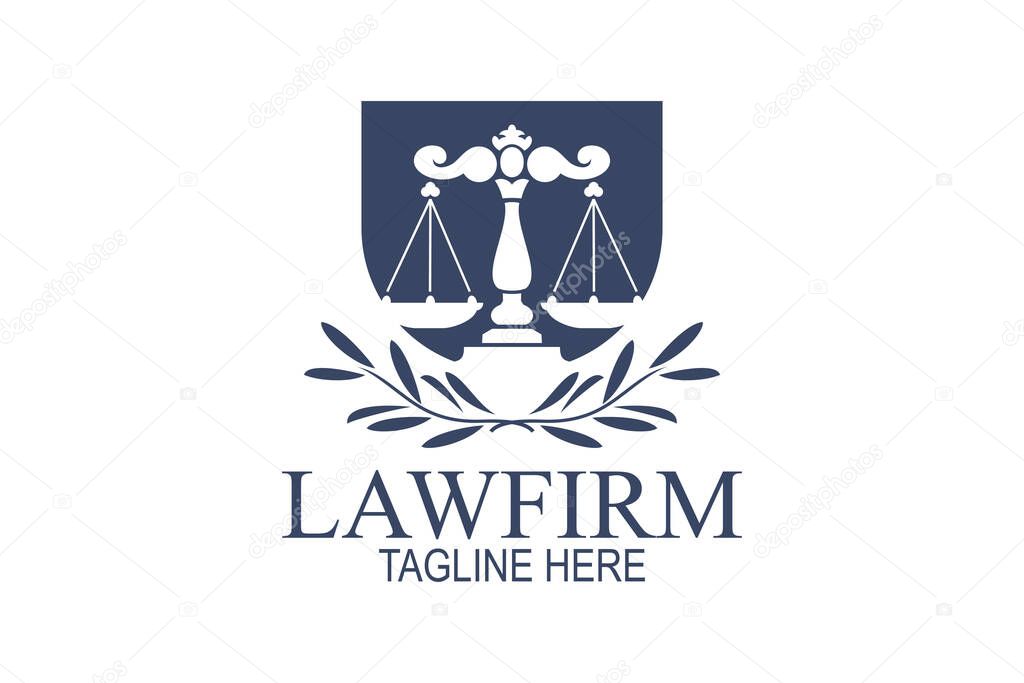 Law firm logo vector illustration. suitable for lawfirm logo.