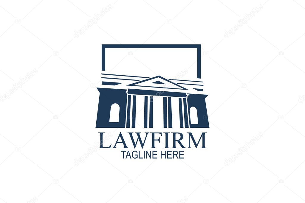 Law firm logo vector illustration. suitable for lawfirm logo.
