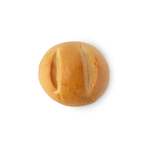 Ekmek Kırpma Yolu Ile Beyaz Arkaplanda Izole — Stok fotoğraf
