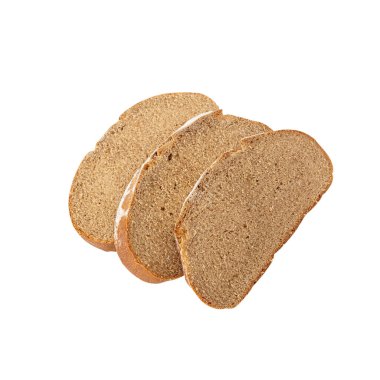 Bread isolated on white background with clipping path.