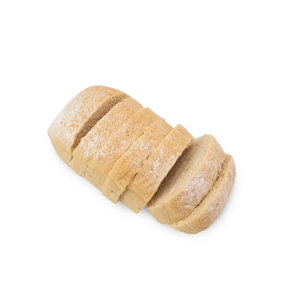 Ciabatta Bread Isolated White Background Clipping Path — ストック写真