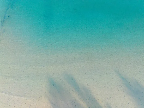 Luftaufnahme Eines Wunderschönen Strandes Mit Türkisfarbenem Meerwasser Golf Von Thailand — Stockfoto