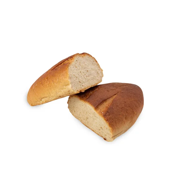 Bread Isolated White Background Clipping Path — Stock fotografie