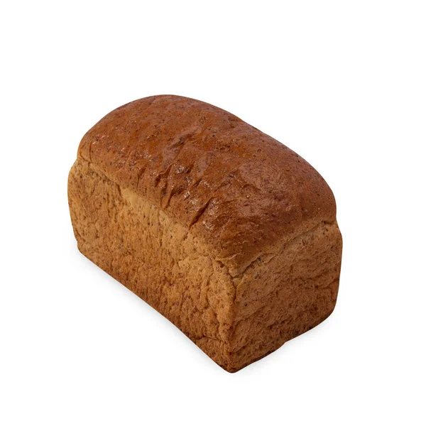 Целый Хлеб Пшеницы Изолирован Белом Фоне Вырезкой Пути — стоковое фото
