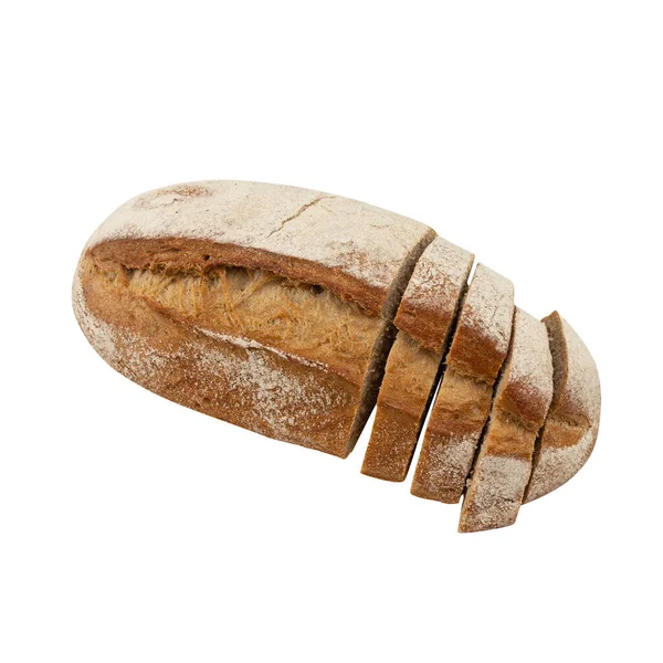 Sour Dough Bread Isolated White Background Clipping Path — Stock Photo, Image