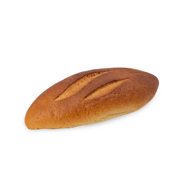 Хліб Ізольований Білому Тлі Відсічним Контуром — стокове фото