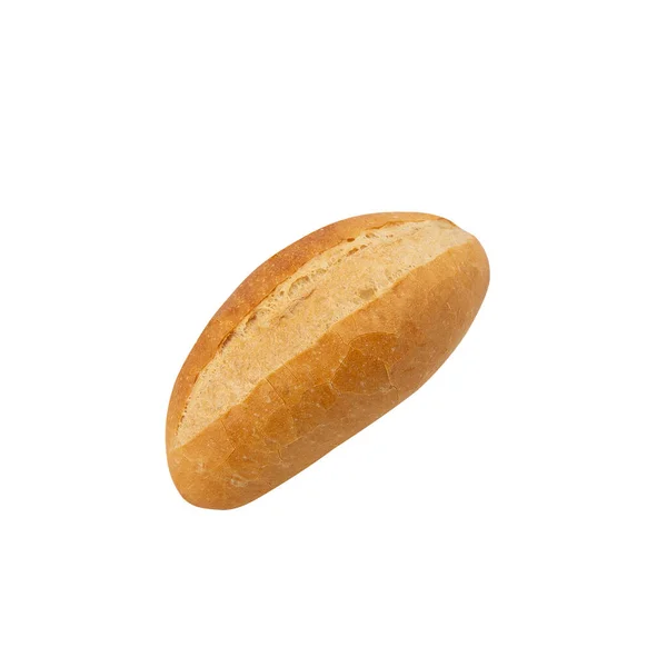 Хлеб Изолирован Белом Фоне Вырезанием Пути — стоковое фото