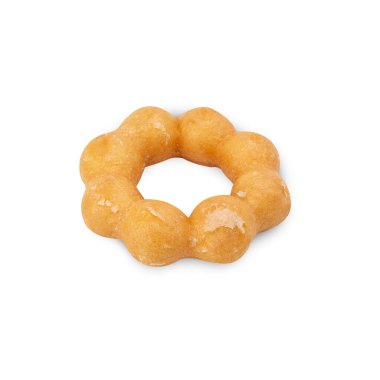 Jöleli çörek kırpma yolu ile beyaz arkaplanda izole edildi.