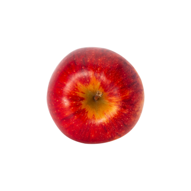 Kırmızı elma, kesme, tam derinlik alan