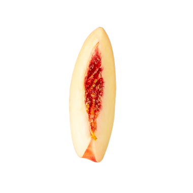 Şeftali dilimi, kesme, tam derinlik