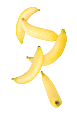 Düşen muz kesimi, tam derinlik.