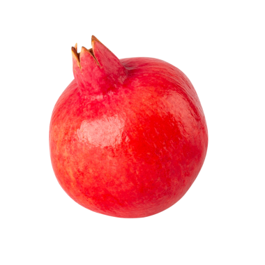 Nar aromalı meyve kesimi, tam derinlik tarla.