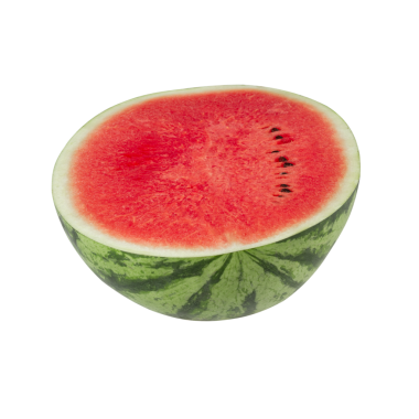 Karpuz dilimi, kesme, tam derinlik.