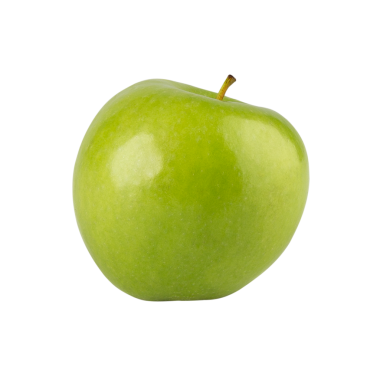 Yeşil Elma kesiti, tam derinlik.