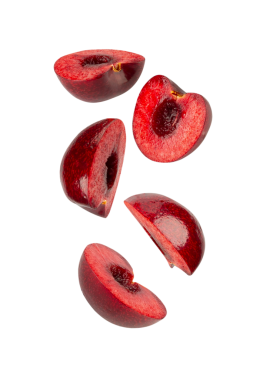 Düşen kiraz, kesilen, tam derinlik.