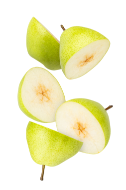 Düşen Armut kesiti, tam derinlik.