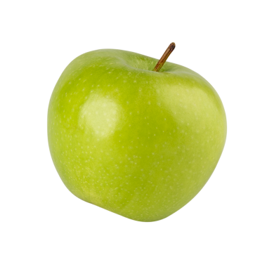 Yeşil Elma kesiti, tam derinlik.