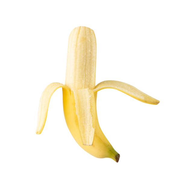 Yarısı soyulmuş muz kesimi, geniş bir alan..