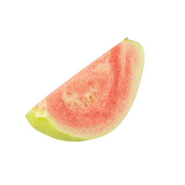 Pembe Guava, kesme, tam alan derinliği.
