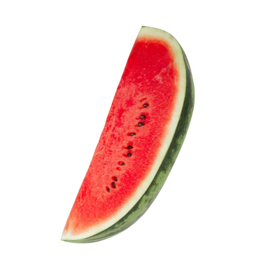 Karpuz dilimi, kesme, tam derinlik.