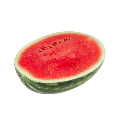 Karpuz dilimi, kesme, tam derinlik.