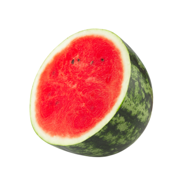 Karpuz dilimi, kesme, tam derinlik.