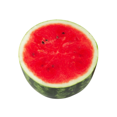 Karpuz dilimi, kesme, tam derinlik.