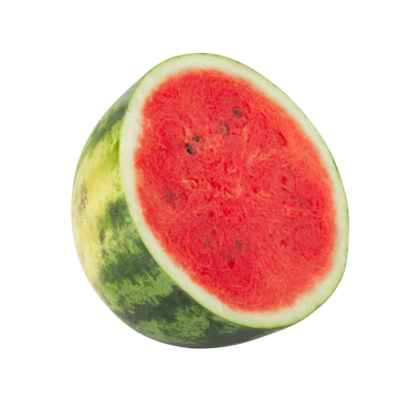 Karpuz dilimi, kesme, tam derinlik.