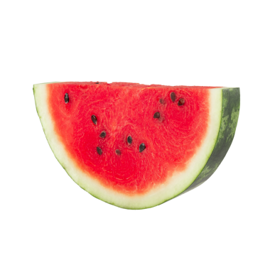 Karpuz dilimi, kesme, tam derinlik.